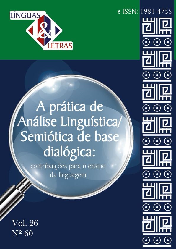 A PRÁTICA DE ANÁLISE LINGUÍSTICA/SEMIÓTICA DE BASE DIALÓGICA: CONTRIBUIÇÕES PARA O ENSINO DA LINGUAGEM v. 26 n. 60 (2025)
