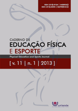 					Visualizar v. 11 n. 1 (2013): Caderno de Educação Física e Esporte
				