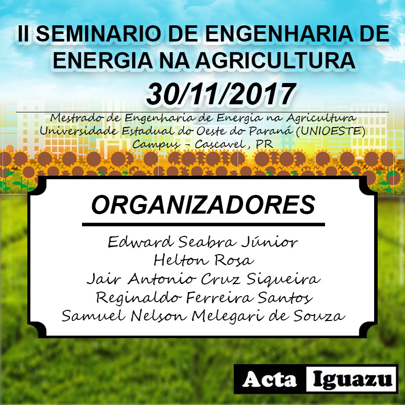					Visualizar Edição Especial - II Seminário de Engenharia de Energia na Agricultura
				