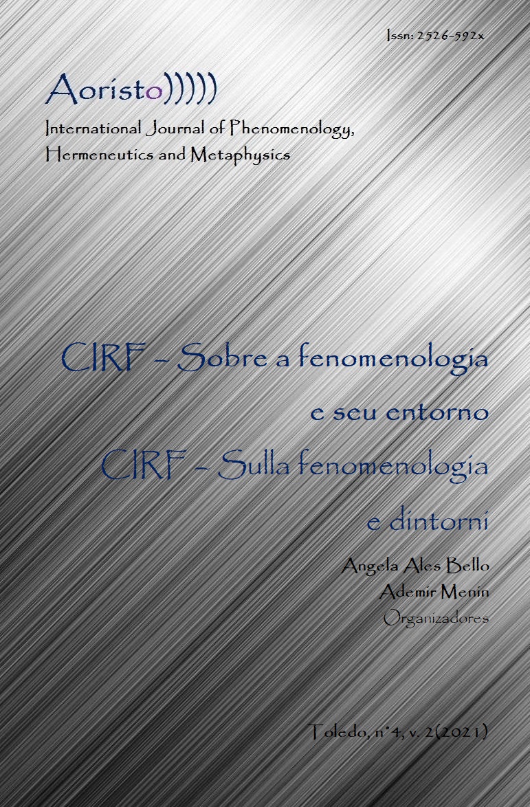 					View Vol. 4 No. 2 (2021): CIRF - Sobre a fenomenologia e seu entorno
				