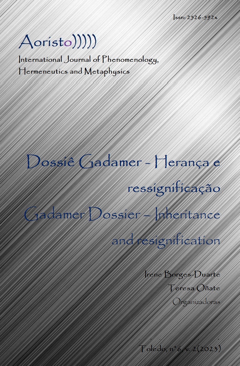 					Visualizar v. 6 n. 2 (2023): Dossiê Gadamer – Herança e ressignificação
				