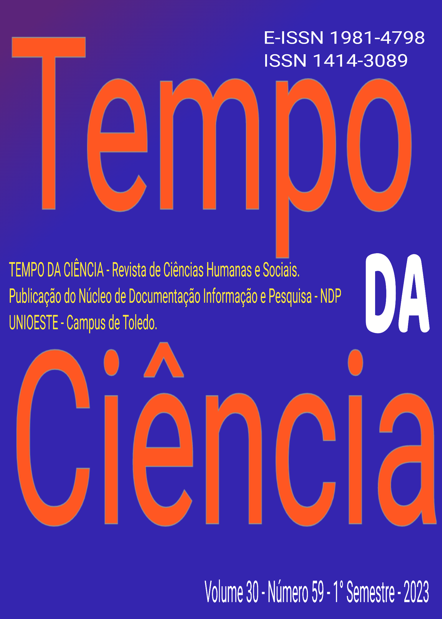 					Visualizar v. 30 n. 59 (2023): Revista Tempo da Ciência
				